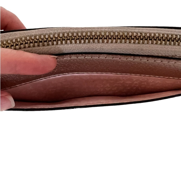 Kate Spade Neda Wellesley Rose Gold Zip Around Wallet - Picture 7 of 9